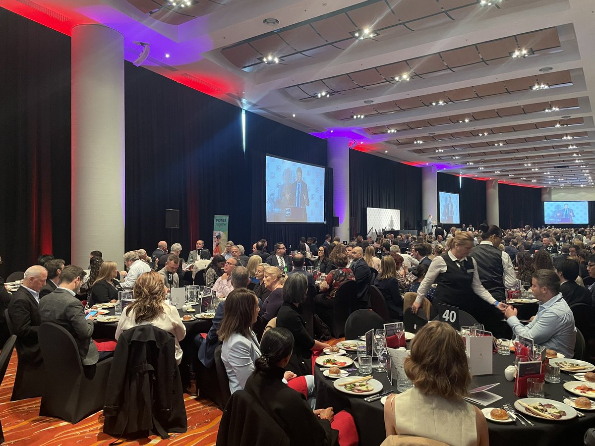 WSLDialogue's tweet photo. A sold-out crowd of almost 700 business, industry and government organisations at Accor Stadium today to hear @ChrisMinnsMP reveal his vision for Western Sydney when he delivers the Dialogue’s Lachlan Macquarie Lecture

#MinnsGWS #BeyondtheBoom https://t.co/ATC6ijpdvi