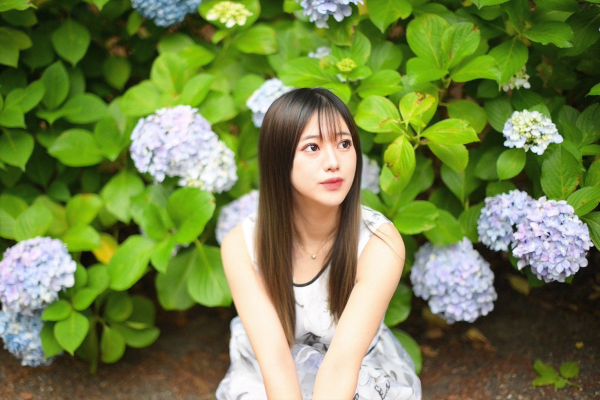 mana_ojo35's tweet photo. 紫陽花と一緒に💗

梅雨いやだよー😭

#被写体モデル　#被写体募集 
#紫陽花 #ポートレートモデル https://t.co/PpbD0LyVQZ