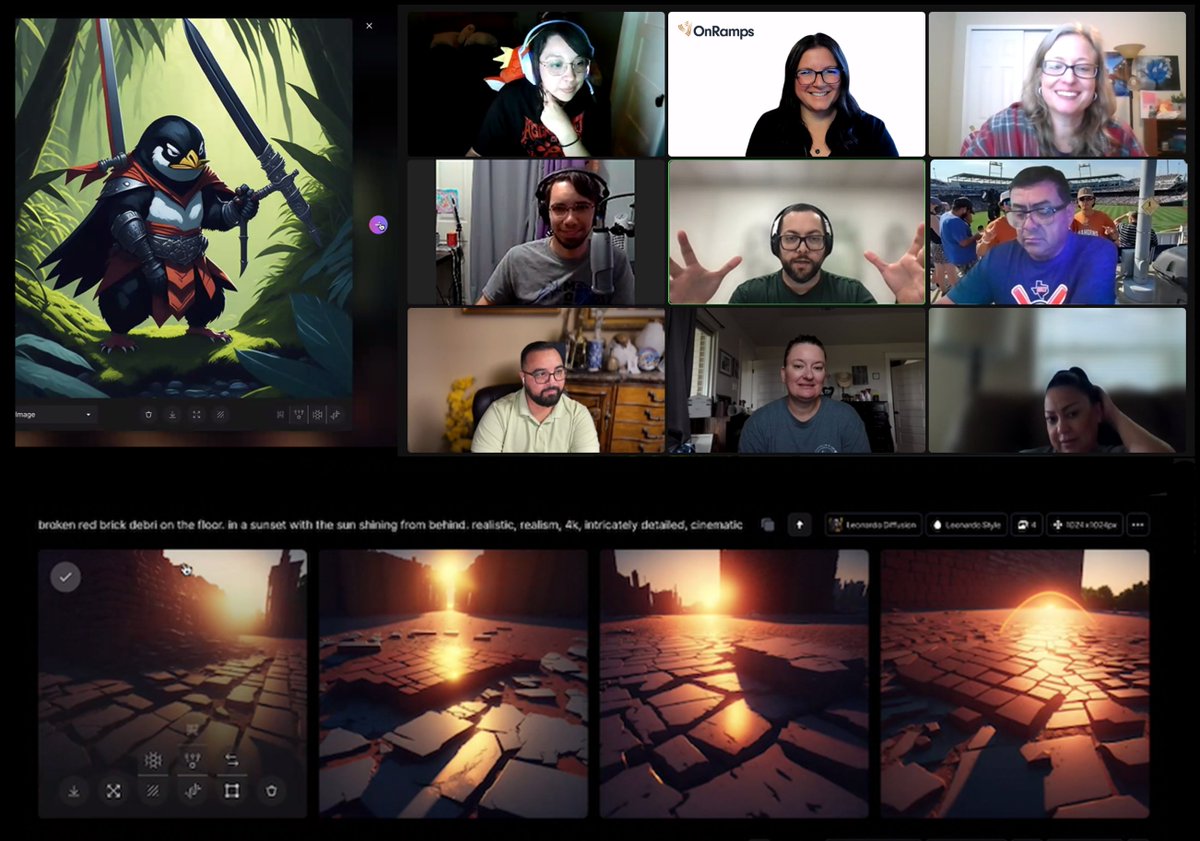 Wowed these past 2 days with Returning Instructors at #OnRampsPLI  Fantastic demo from Geronimo checking out design industry trends with the AET crew!
<a href="/TexasOnRamps/">OnRamps</a>

#PBL #art #entertainment #technology