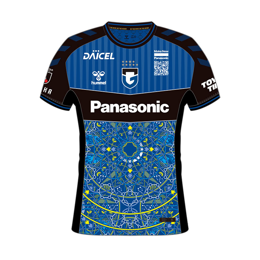 ガンバ大阪2023EXPOユニフォームのデザイン詳細についてはhummelさんの