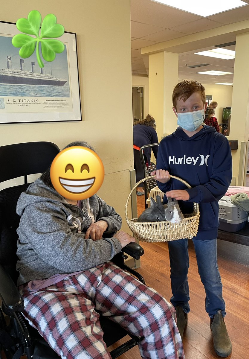 MariekePatton's tweet photo. The South Simcoe 4-H π° Club enjoyed a visit to Bradford Valley Seniors Community! Members introduced their rabbits to the residents! We saw lots of π to meet our furry friends! We used our ποΈ for larger Service sharing our β€οΈ for our animals with our community! π° π https://t.co/PyuKfiiYrW