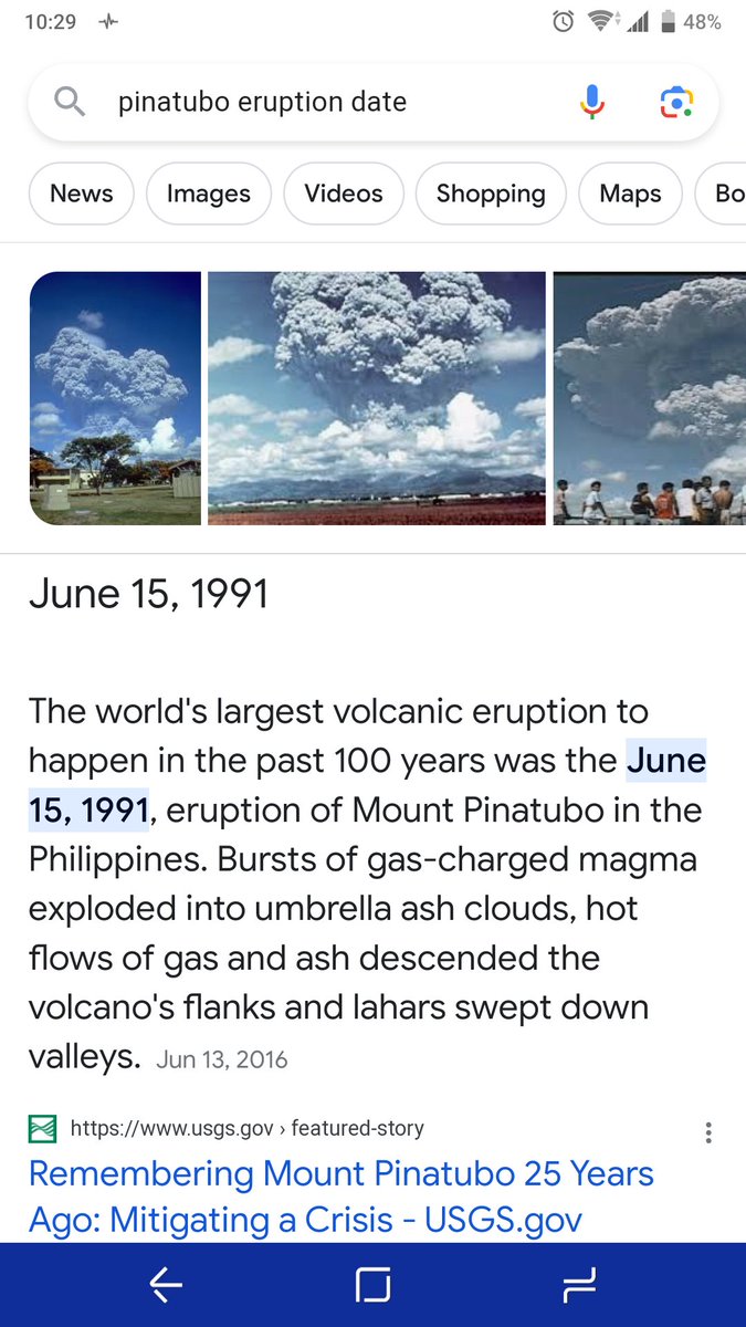 Mag jojoke lang sana ako pero ba't pag search ko ng pinatubo eruption same date today? 😳 #Lindol