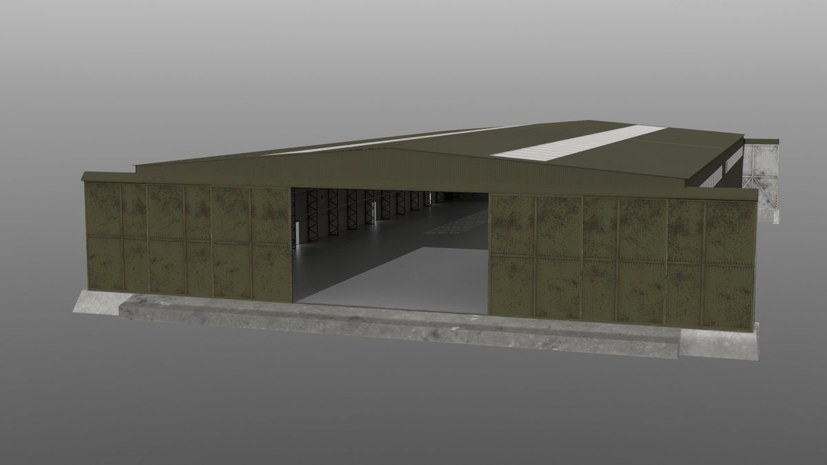 RKSL_Rock's tweet image. More #machloop map madness.

Because I'm incapable of not going that extra mile.  I've begun making more custom buildings for the #UKAF project.

The T2 Aircraft hangar is a feature of many British airfields and camps all around the UK and will feature on most new maps.