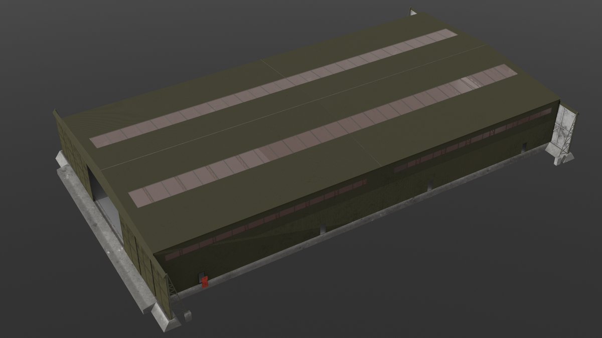 RKSL_Rock's tweet image. More #machloop map madness.

Because I'm incapable of not going that extra mile.  I've begun making more custom buildings for the #UKAF project.

The T2 Aircraft hangar is a feature of many British airfields and camps all around the UK and will feature on most new maps.