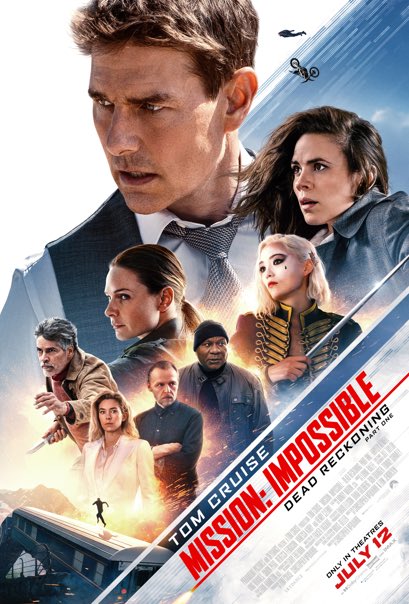 The Tom Cruise Countdown continues. Mission Impossible - Dead Reckoning Part One opens at AMC on July 12 and tickets are on sale now. Fabulous to see it on our best premium screens: namely IMAX, Dolby Cinema, Prime at AMC and Laser at AMC. Tickets here: amctheatres.com/movies/mission…