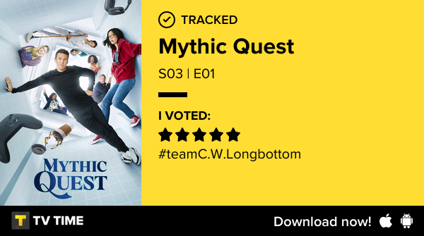 I've just watched episode S03 | E01 of Mythic Quest! #mythicquest  tvtime.com/r/2QXeS #tvtime