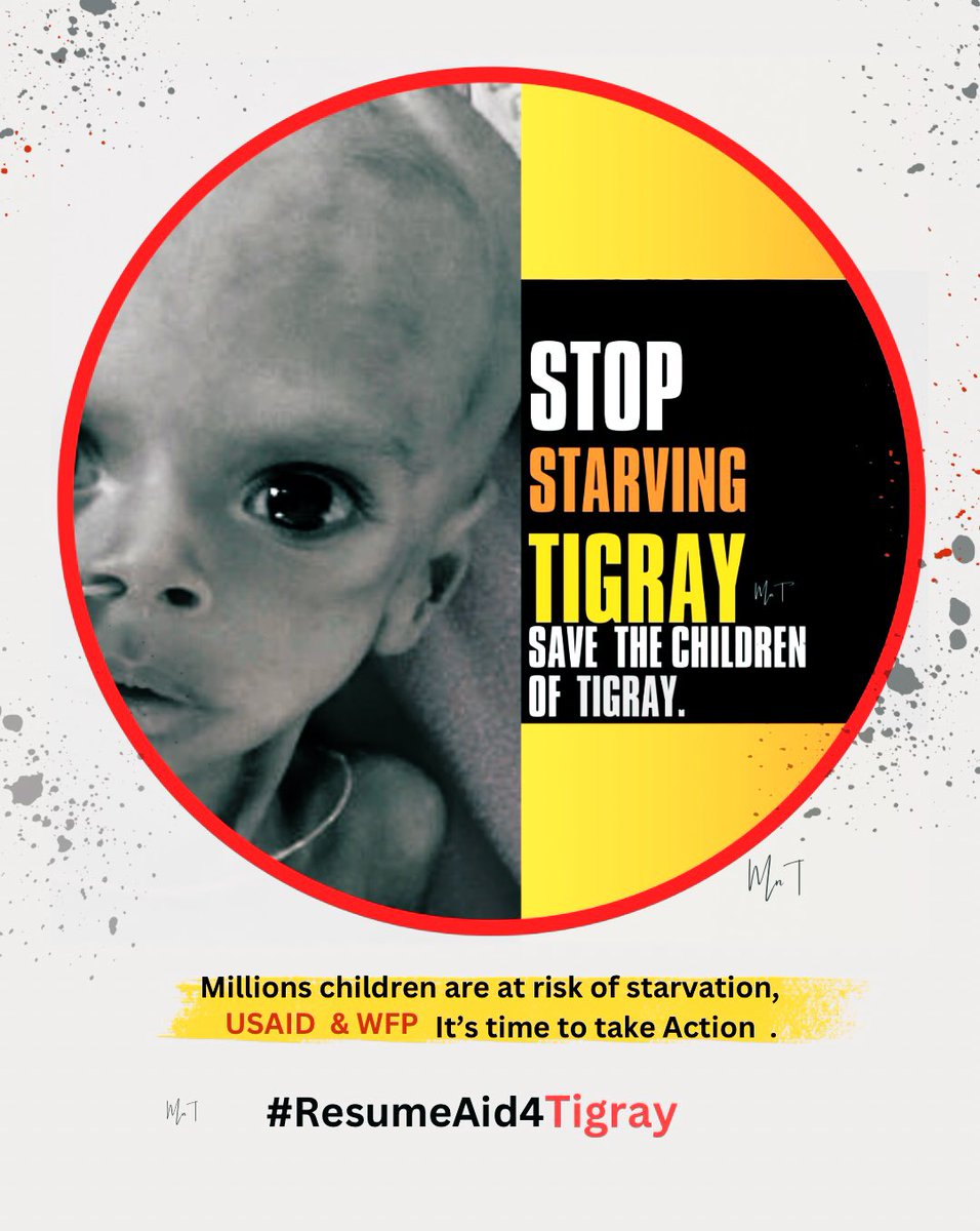 Samrawitkalayu7's tweet photo. Civilians are steadily dying from an engineered famine. @WFP &amp; @USAID we demand ACTION,the suspension of humanitarian aid to #Tigray is currently threatening millions of lives. #ResumeAid4Tigray #BringBackTigrayRefugees @PowerUSAID @WFP_Africa @ICRC @SecBlinken @UNGeneva https://t.co/q9mWDqm3SU