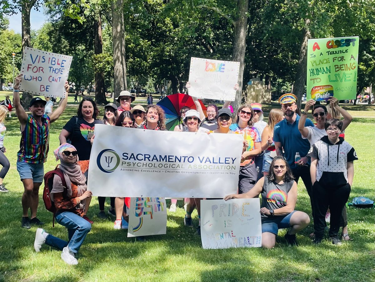 🌈SVPA showed up &amp; showed out at the Sacramento PRIDE Parade! Thank you to all who joined our contingent to show just how PROUD we are to work with &amp; be a part of this community!🌈

#sacpride2023 #svpa #sacramentopsychologists #diversity #inclusivity #acceptance #sacramento