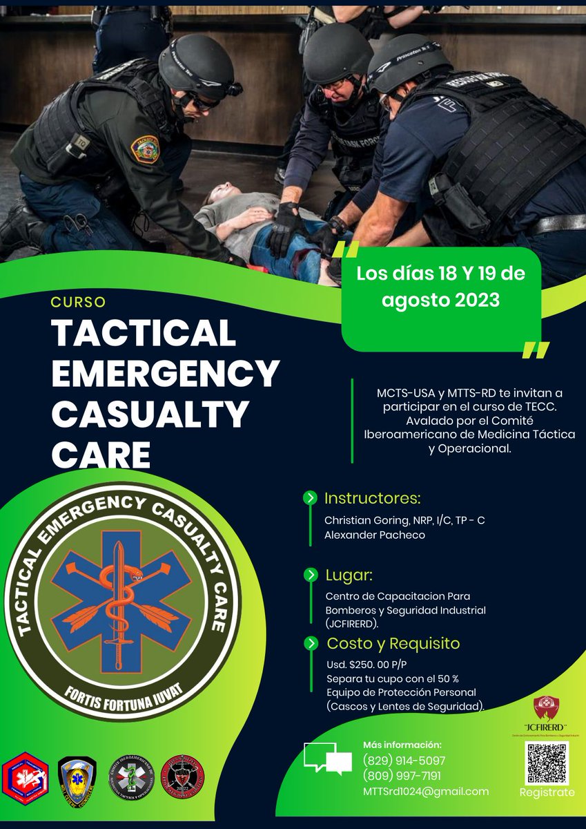 ChrisGoring5's tweet photo. Republica Dominicana estas ready?
Agosto 2023.
#TECC
#MedicinaTactica
#CIAMTO
#MCTS_USA
#MTTS_RD https://t.co/lCdqqV0GfJ