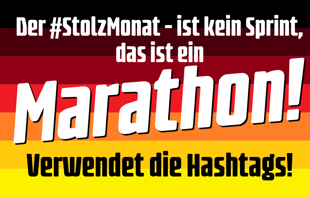 #Stolzmonat
#StolzStattPride 
#StolzStattScholz 
#UnwokeGermanTwitter 
#Vernetzungstweet

Einen wunderschönen StolzMonat bereit für Tag 15