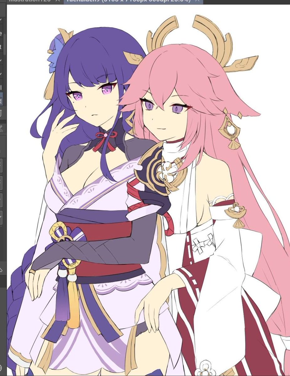 FruityMaid's tweet photo. (Might delete later)
WIP 
Print for Dokomi 🥲 (will do a second more spicy version of it too)

I will be at the R18 area 
booth number 3X17 🥹 
Won't have much because I got in too late sadly ;; hope it will be fun though! https://t.co/IM6p0bEL4n