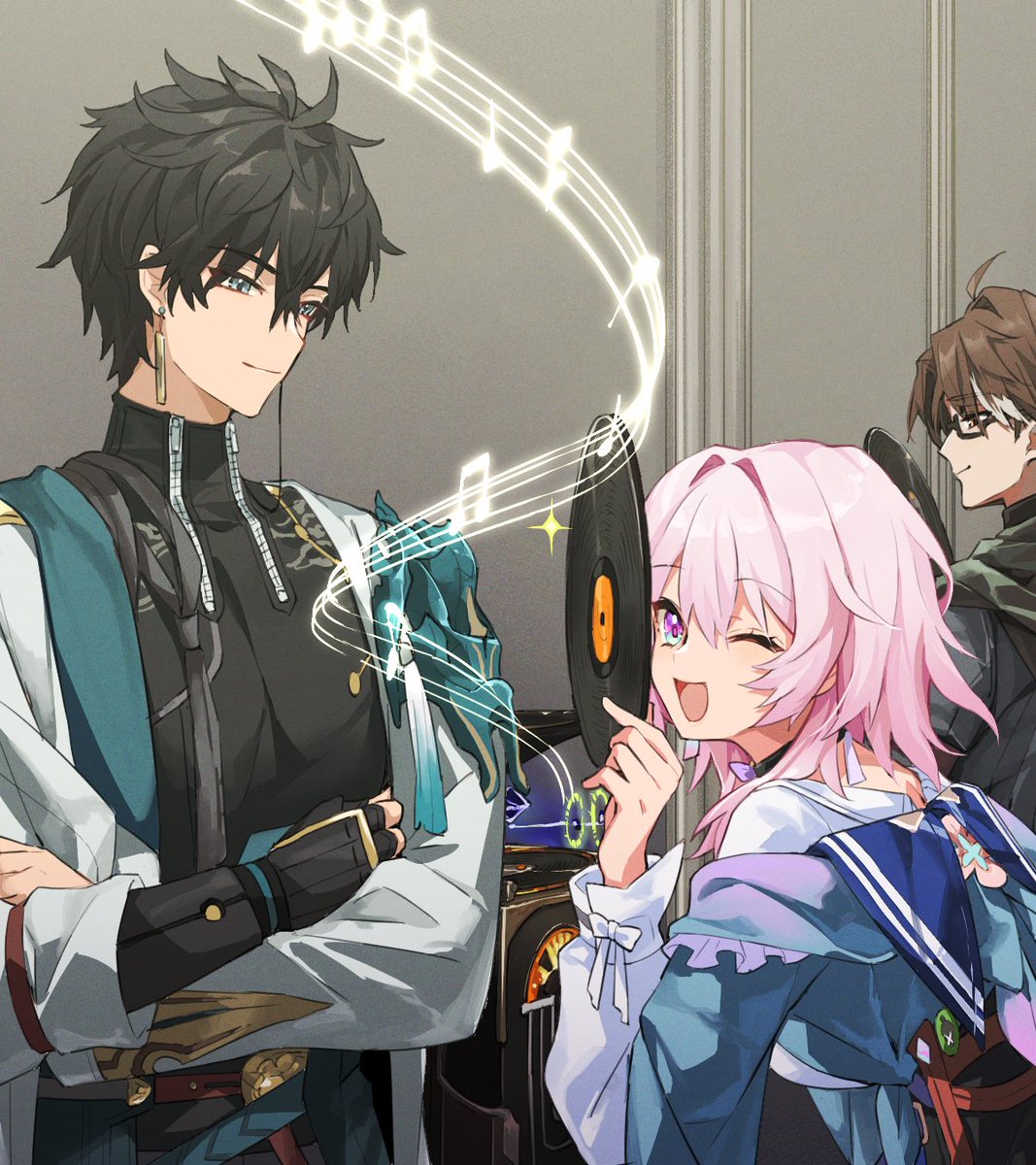 リリース前に描いてた銀狼ちゃんとなのと丹恒～🥳スタレ楽しい！列車組