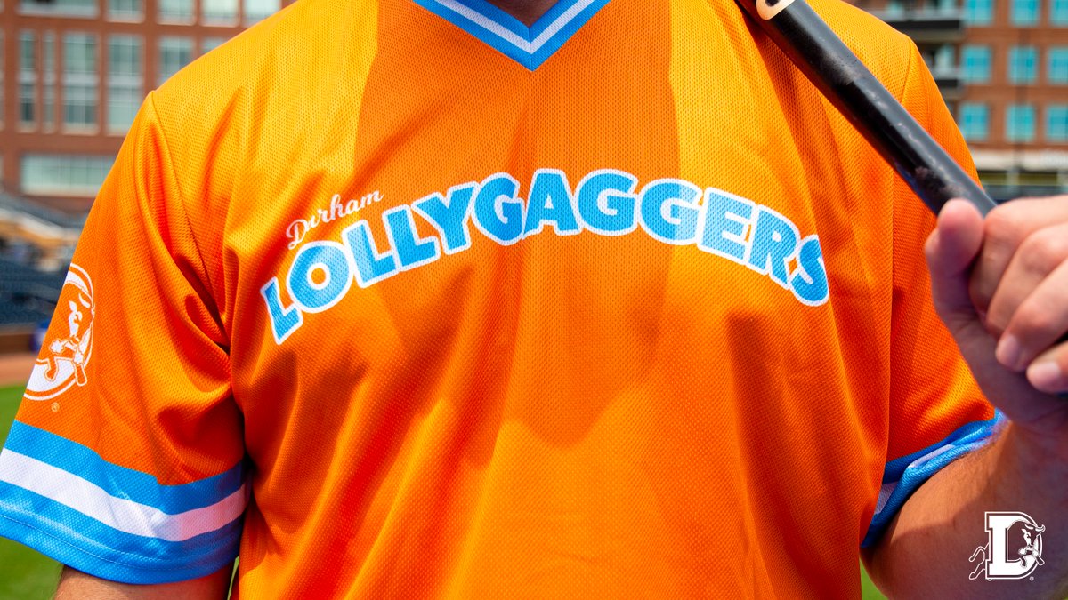 MiLB's tweet image. In the 1988 film "Bull Durham," the team's manager referred to his players as "lollygaggers."

To celebrate the movie's 35th anniversary, the modern-day Bulls will literally wear that reference as a badge of honor on Friday: atmilb.com/3qR0fU0