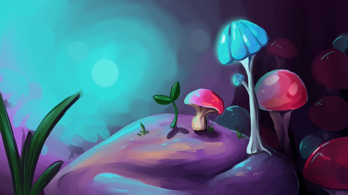 KrissyMischie's tweet photo. Do you think I can add more to this background? If so, what details or even textures should I bring in? I hope to paint a few digital backgrounds :) #question #asking #feedback https://t.co/WfFG20S6cZ