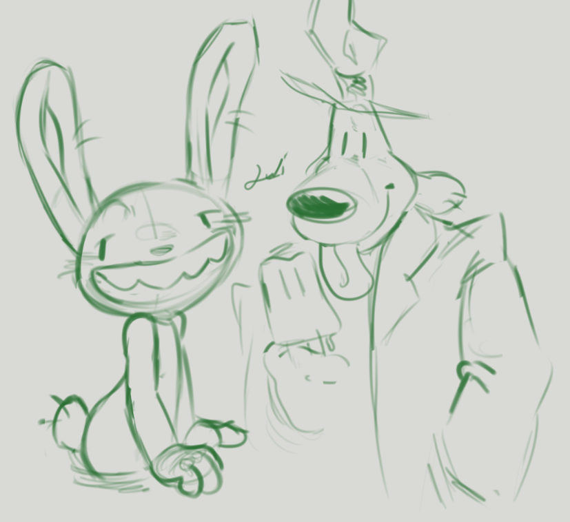My lazy ass simply drawing stuff that won't be completed !!#samandmaxfanart #samandmaxfreelancepolice #samandmax #fanart #SamandMax