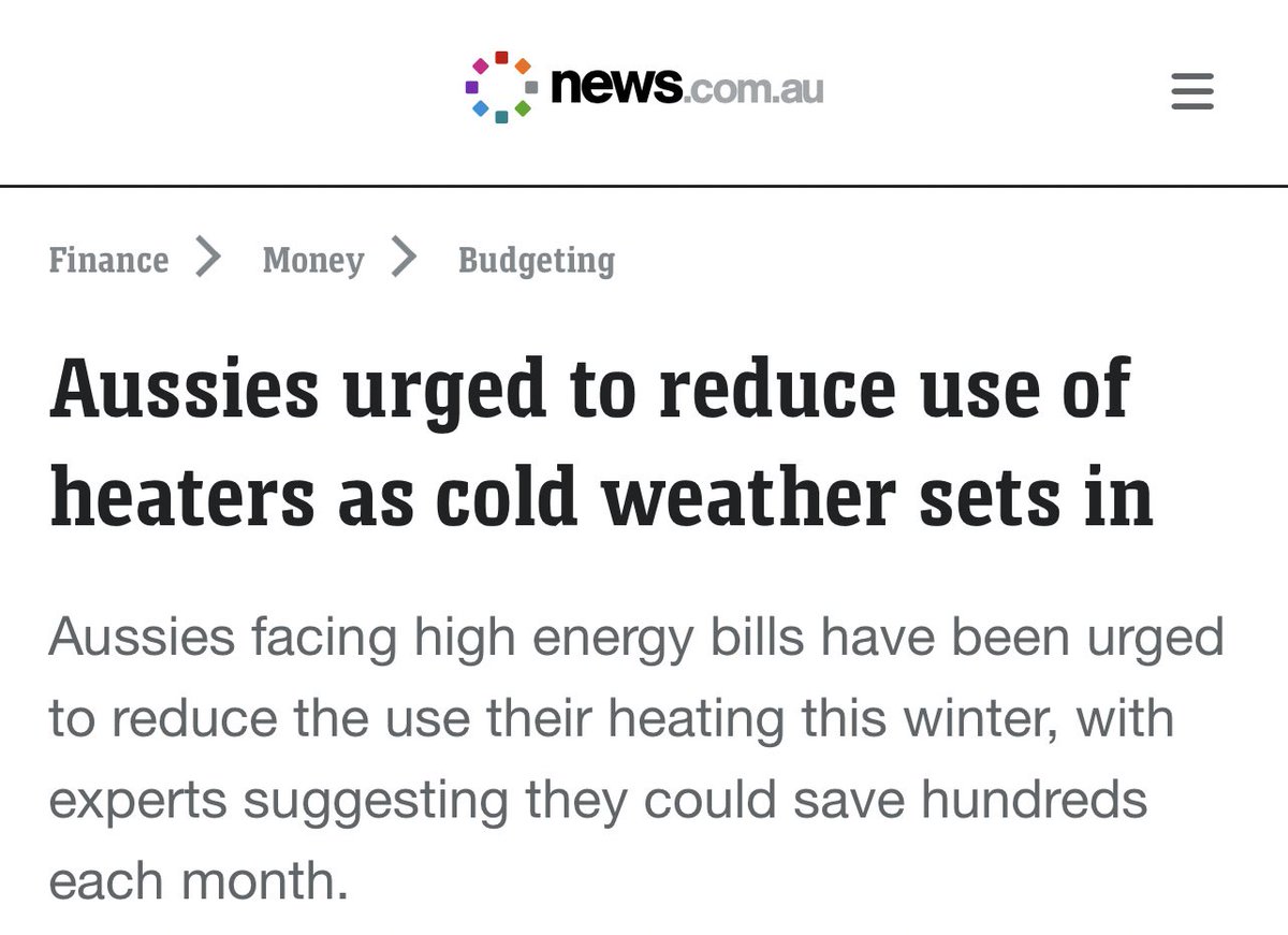 Freezing to death is an excellent savings plan