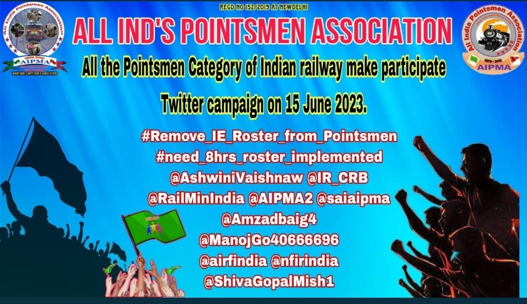 sureshkrrmeena's tweet photo. #8Hr_Dutyroster_Pointsman_Railway
#Remove_EI_Roster_from_Pointsmen
@AshwiniVaishnaw
@LabourMinistry
@RailMinIndia
@PMOIndia
@narendramodi
@ravishndtv
@India_NHRC
@MsMarmat
@HansrajMeena https://t.co/ASbba8iyEo
