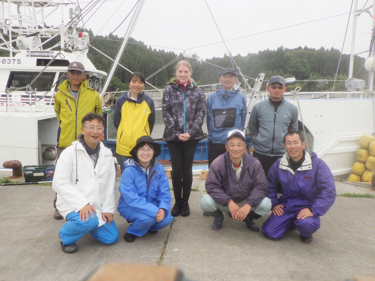 Yesterday we did a collaborative 10 & a half hour #survey 🐬 The MBDR #team joined up again with Minami Sanriku Nature Centre continuing from last year's #research to study Pacific white-sided #dolphins on the #PacificOcean side. We also joined with E-TEC 😊🐬
