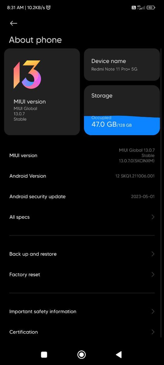 Redmi Note 11 Pro+ 5G / Poco X4 Pro 5G MIUI 13.0.7.0 India Update Released for Beta Testers!
#PocoX4Pro #RedmiNote11ProPlus #MIUI14 #Xiaomi #Redmi #POCO