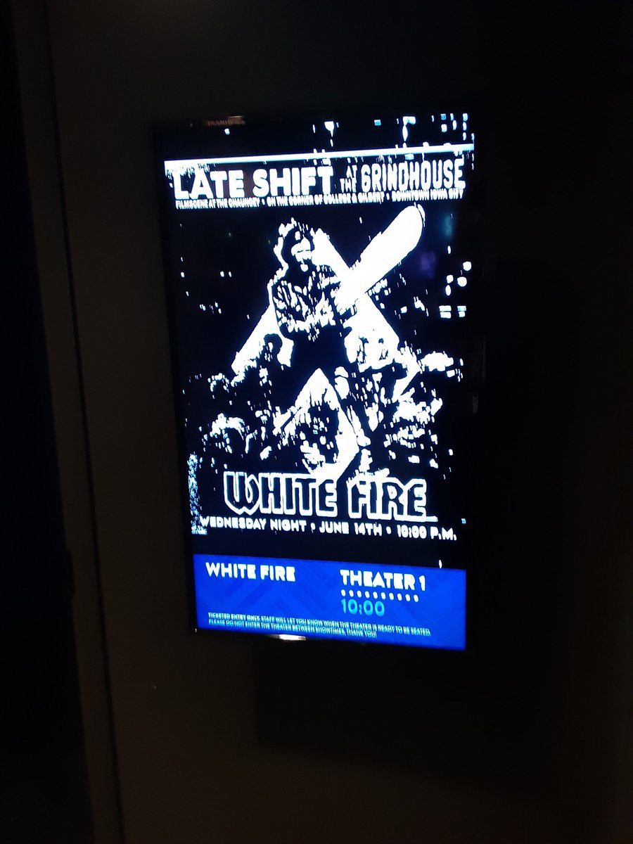 traumahound03's tweet image. Late Shift at the Grindhouse, diamond edition. #whitefire #filmscene #lateshiftatthegrindhouse