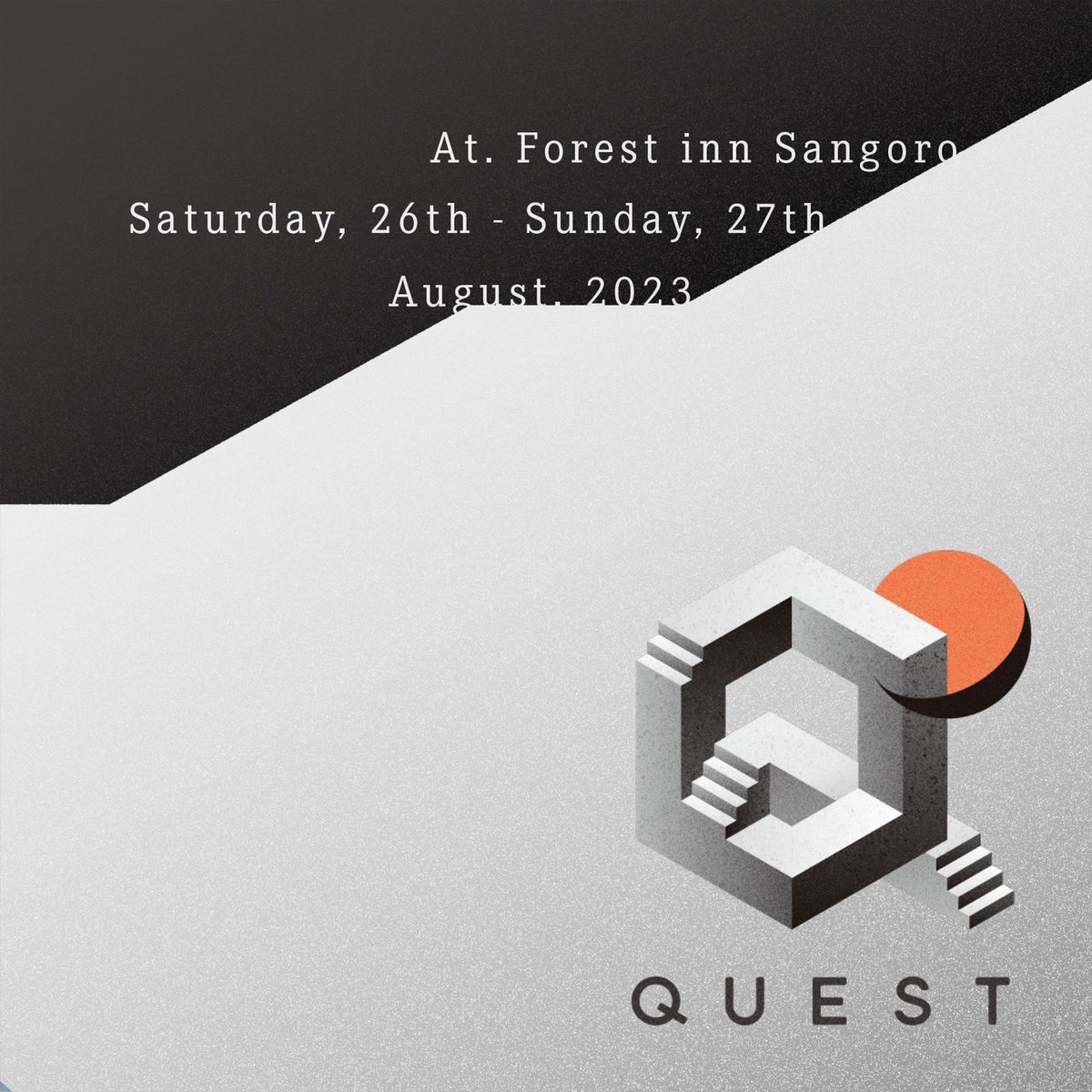 saitopen's tweet photo. QUEST 2023 開催決定
11年目、今年の場所は山形蔵王にあるロッジ・Forest Inn Sangoro
ロッジ内のスペースにサウンドシステムやレーザーを持ち込んだDIYスタイルのパーティーです

日程は2ヶ月後の8/26(土)～27(日)

出演者やパーティーの情報は随時アップしますので
スケジュール調整お願いします🛖 https://t.co/IwVBPtUyvd