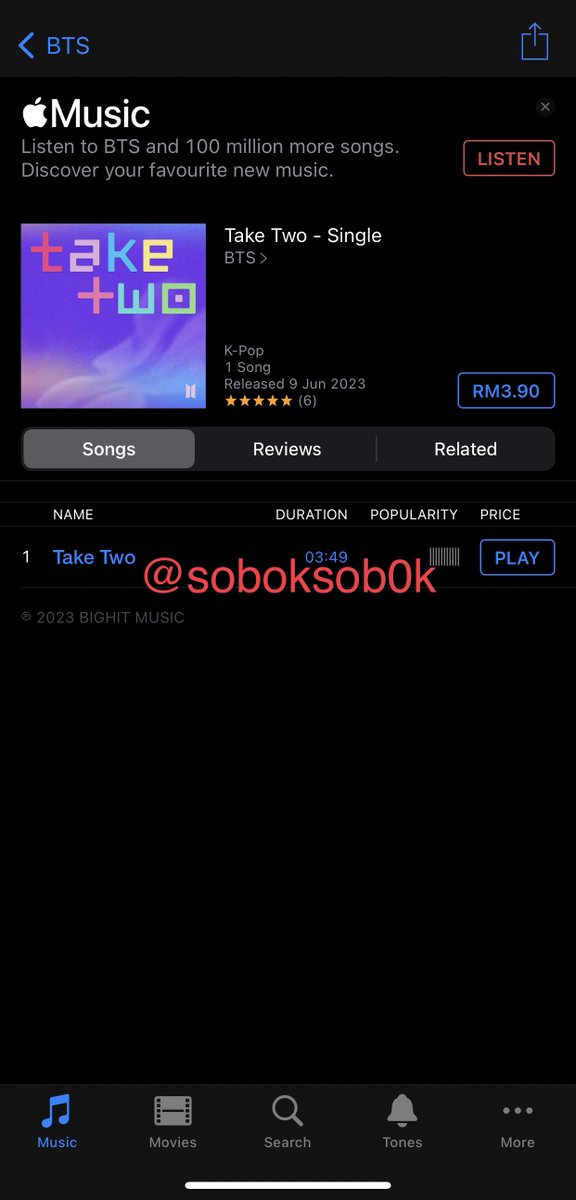 soboksob0k's tweet photo. MALAYSIAN ARMYS get your funds from @BTSMY_ARMY so we can get Take Two to number 1 in itunes malaysia ๐ thank u for funding ๐ #MyArmys #pasarBTS https://t.co/mY2VtqhJcg