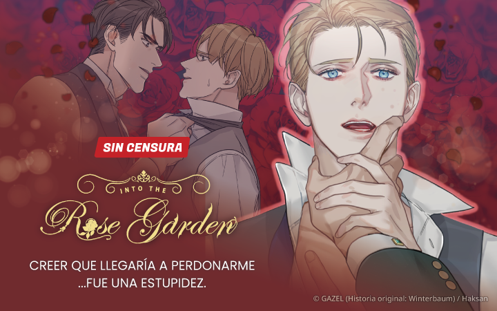 LEZHIN ES on Twitter: "🥀𝑰𝒏𝒕𝒐 𝒕𝒉𝒆 𝑹𝒐𝒔𝒆 𝑮𝒂𝒓𝒅𝒆𝒏 🌹Aeroc se enamora de Kloff