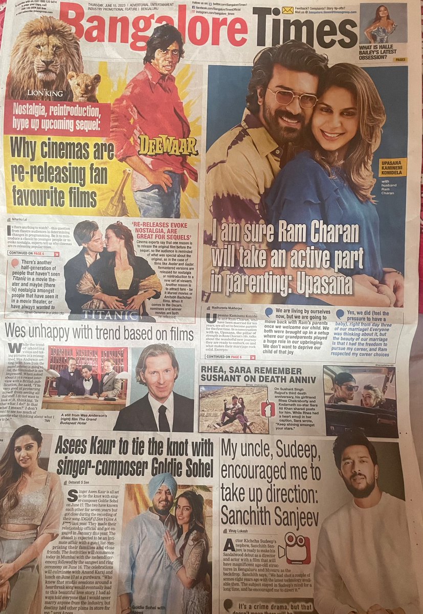 satishs82's tweet photo. @TOIBengaluru Dont know whether its #Bangaloretimes or #Mumbaitimes #Delhitimes #Hyderabadtimes

Offlate pushing lot of non local content !!
Thinking to switch if don't course correct and hurt regional sentiments https://t.co/FNwWrU5bt2