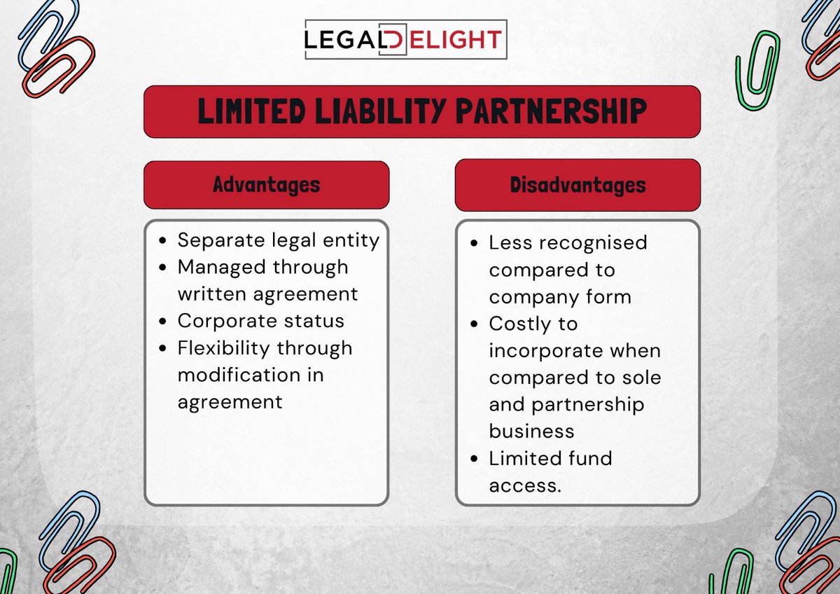 LegalDelight's tweet photo. Here is an infographic showcasing advantages and disadvantages of LLP, click the link below to know more about Limited Liability Partnership and its incorporation:
https://t.co/A7rO8gGlem
#LimitedLiabilityPartnership #LLPFormation #LLPCompliance #LLP #legaldelight https://t.co/G50tuHNthe