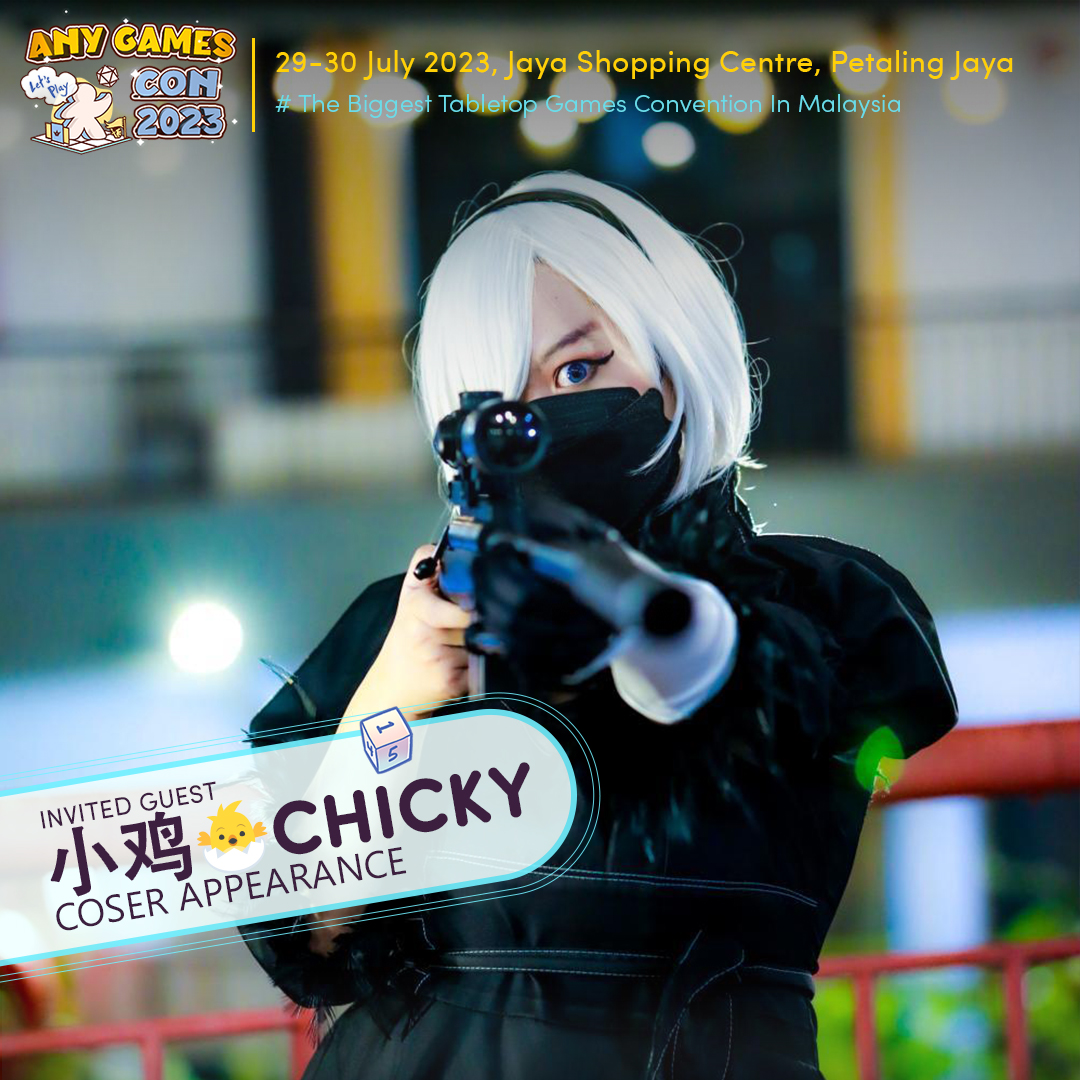 AnyGameFun's tweet photo. [Guest Announcement ✦ 小鸡🐣Chicky 

Will be cosplaying Angewomon from Digimon at #AnyGamesCon2023    

🔖 Do follow us for event highlight on Any Games Con 2023 !  🌟🎉 https://t.co/SFNb39WBl1