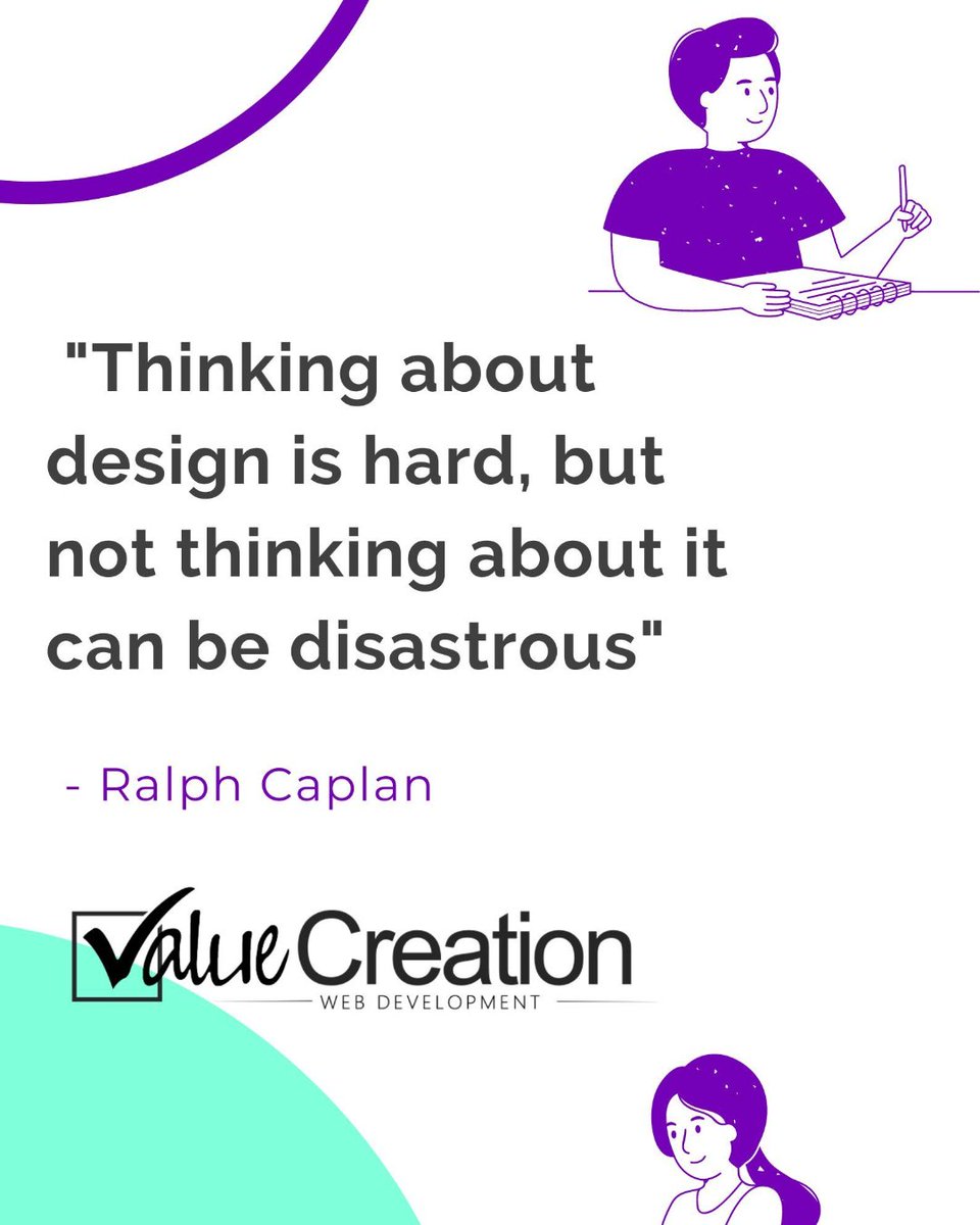 sharmahimani's tweet photo. "Thinking about design is hard, but not thinking about it can be disastrous" - Ralph Caplan

https://t.co/gWQDH4emBy 
#valuecreation #webdesign #UIUX #uiuxdesign #website #websitedesign #websitedesigning #websitedesigningservices https://t.co/6osawycGiJ