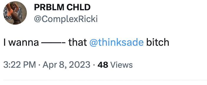 ThinkSade's tweet image. Bro what did I do lmao