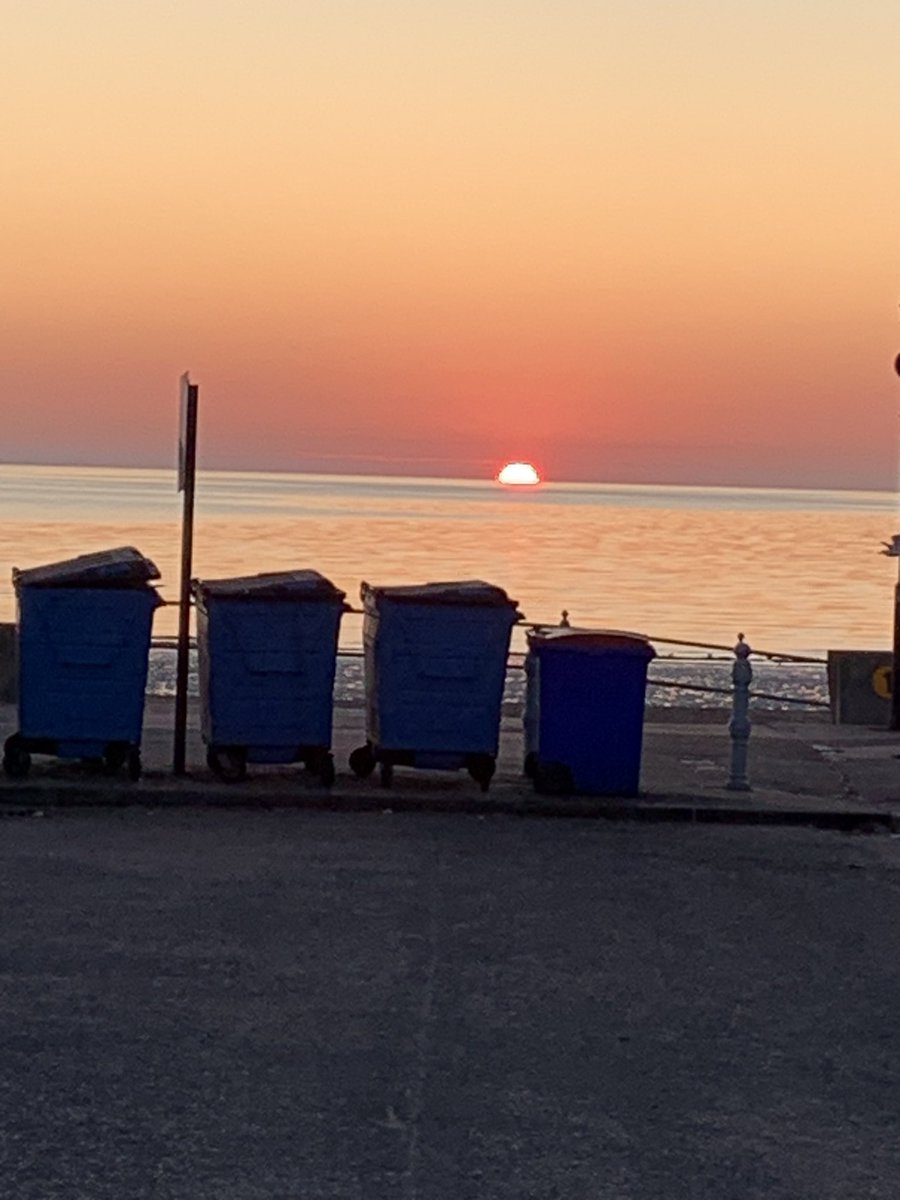 What a sunrise at portobello Edinburgh at 4/30 am