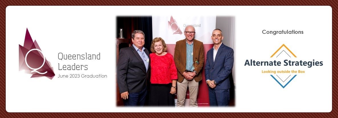 Congratulations to Richard Munro &amp; Scott Patterson, Partners of Alternate Strategies on Graduating the Executive Leaders series (pictured with <a href="/qldleaders/">Queensland Leaders</a> Advisory Board Member Sallyanne Atkinson AO and Founder &amp; Executive Director James Paulsen) #queenslandbusiness #qldleaders