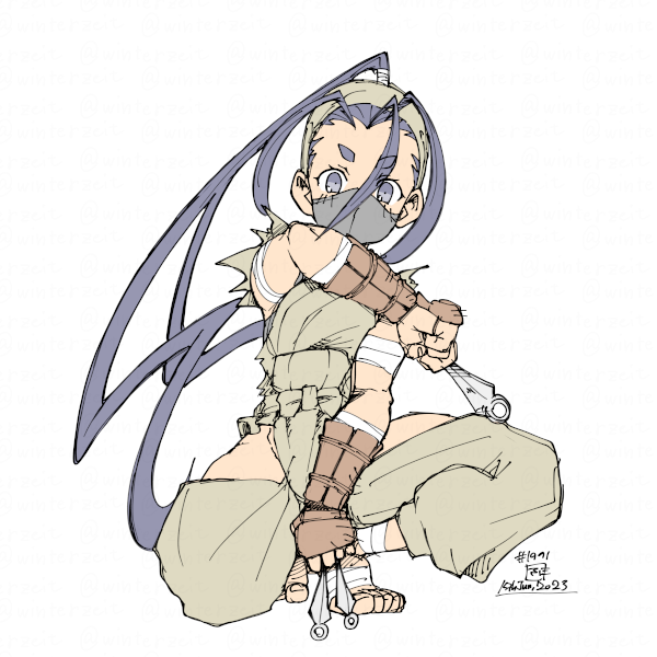 いぶき(ストリートファイター) 「2023-06-15 #一日一絵」|ふゆ(ドとレとミとキュとゴとヱの音が出ない)のイラスト