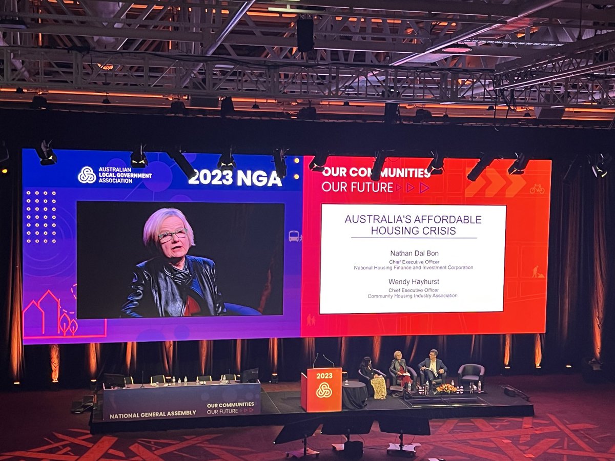 MarkusCrawley's tweet photo. Discussion on Australia’s Affordable Housing Crisis at ⁦@ALGAcomms⁩ #nga2023 https://t.co/WutEJolld9