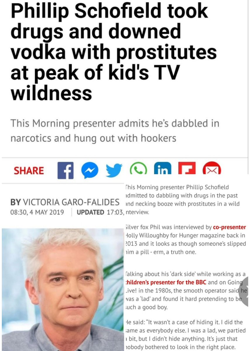 'It's just that nobody bothered to look in the right place!' #philipschofield admits his time on kids TV he was 'Getting away with it' even then as everyone must agree working with children you need a squeaky clean attitude! #ThisMorning #Schofield #schofe