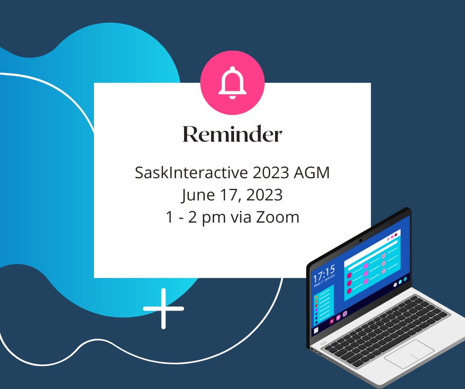 📢 Reminder!!! 📢

🌟 OUR ANNUAL GENERAL MEETING IS COMING UP🌟

Our AGM is THIS SATURDAY! Make sure to register on Eventbrite in order to access the Zoom link - eventbrite.ca/e/saskinteract…

Get details and AGM Package on our website! - saskinteractive.com/agm-2023-remin…