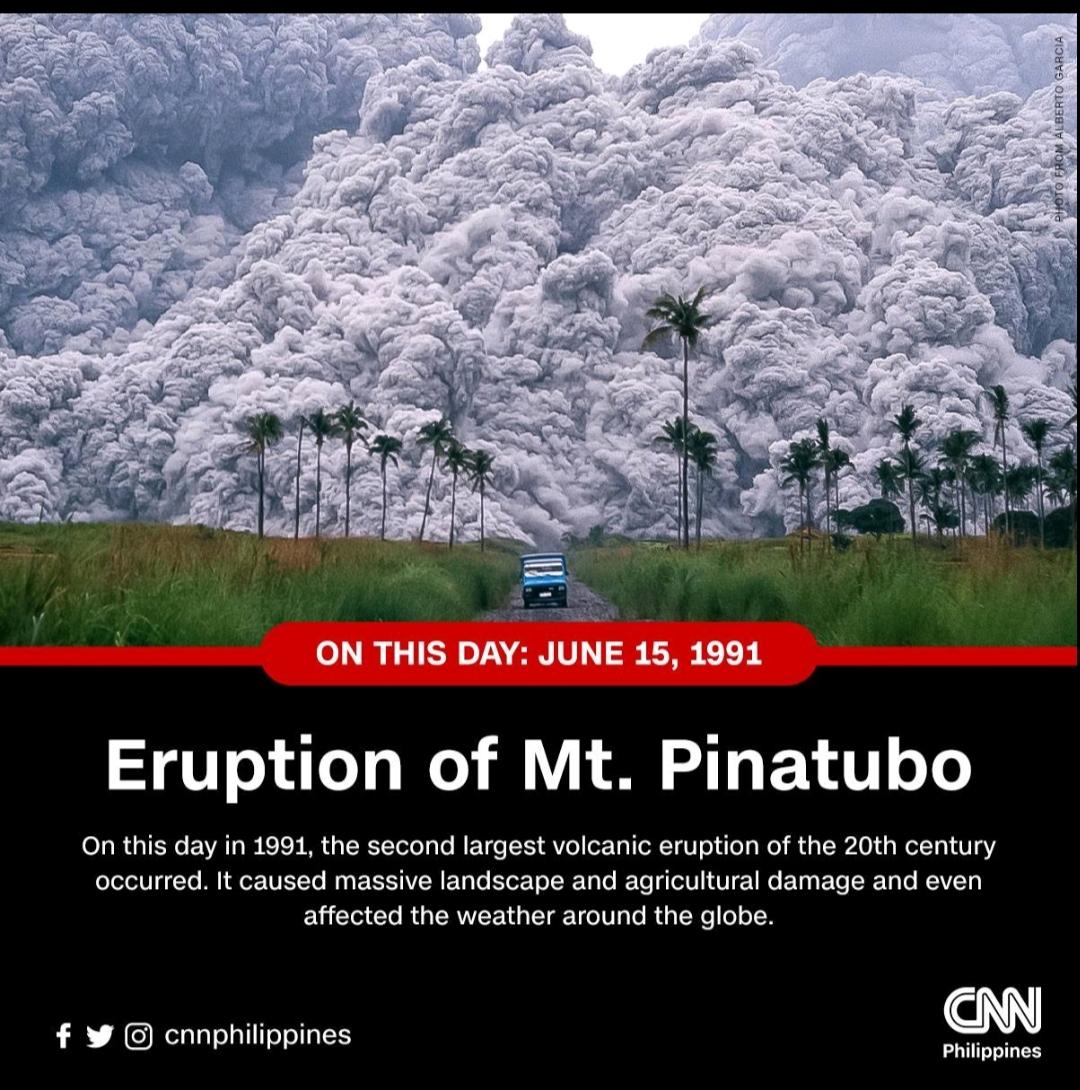 Mt Pinatubo 32 years and today 6.3 Magnitude EQ epicenter Calatagan Batangas