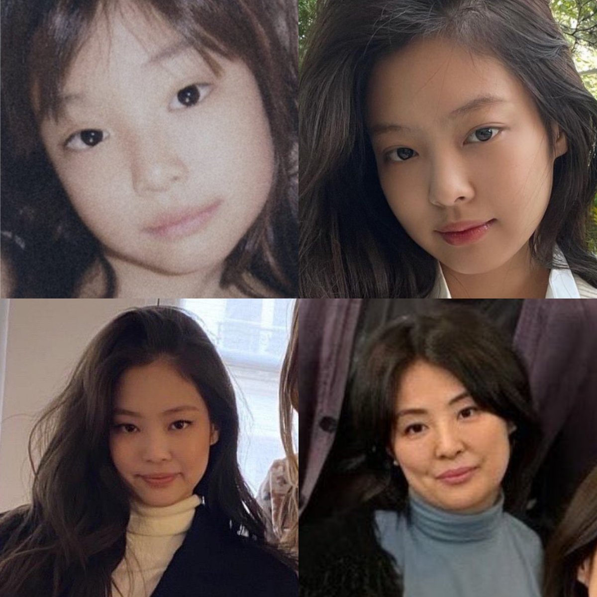 while others are thanking their plastic surgeons for their pretty faces, jennie is thanking her mother for her beautiful genes.
