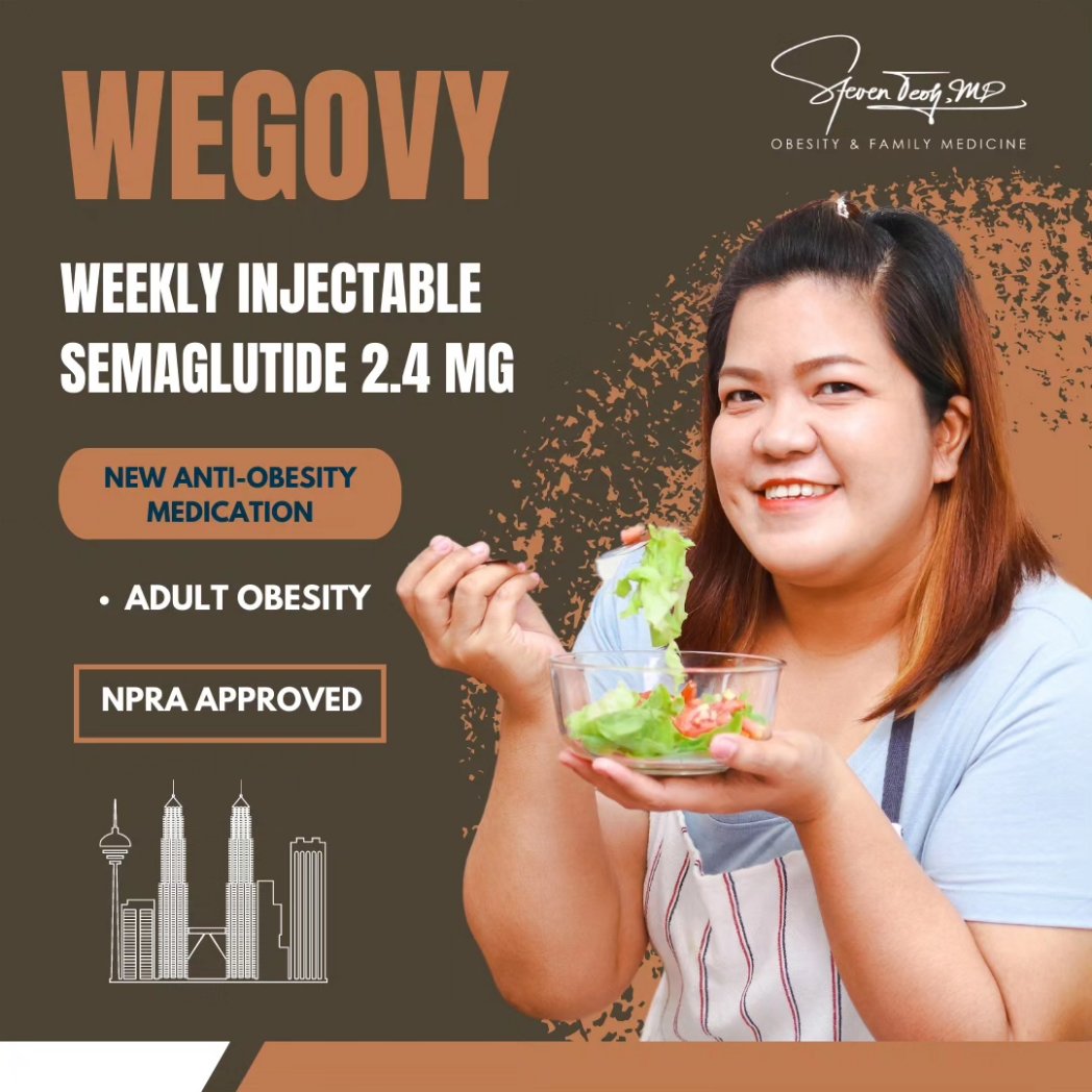 The high dose 2.4mg #semaglutide weekly injectable (#Wegovy) anti-obesity medication (AOM) was approved by 🇲🇾 National Pharmaceutical Regulatory Agency last week. I guess this news is just fresh out of the oven. 🆕