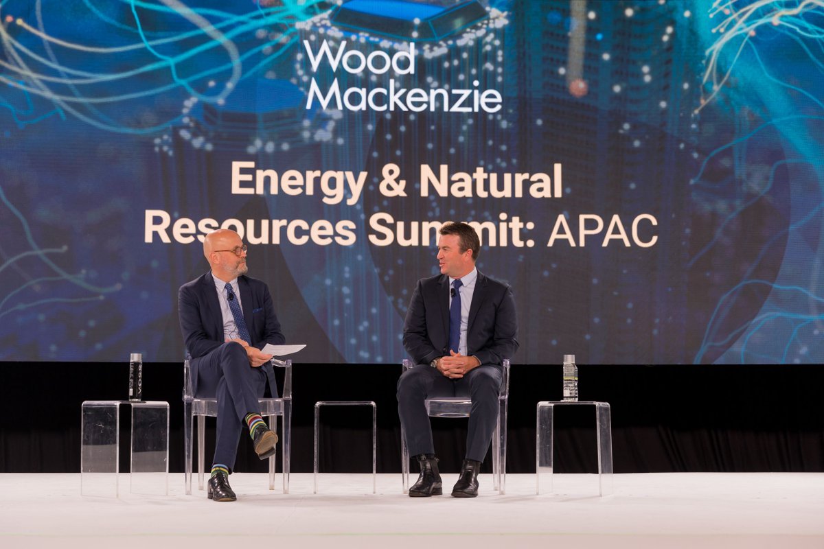 WoodMackenzie's tweet photo. We have an exciting keynote interview at #WMSummitAPAC! with Mark Abbotsford, EVP of Marketing & Trading at Woodside Energy, and Gavin Thompson, Vice Chairman, Wood Mackenzie. https://t.co/2KFKaY4LRM