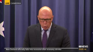 🚨Peter Dutton says David Van will no longer sit in the Liberal party room 'since the airing of Senator Thorpe's allegation yesterday, further allegations in relation to Senator Van have been brought to my attention overnight and this morning' Van to make statement shortly