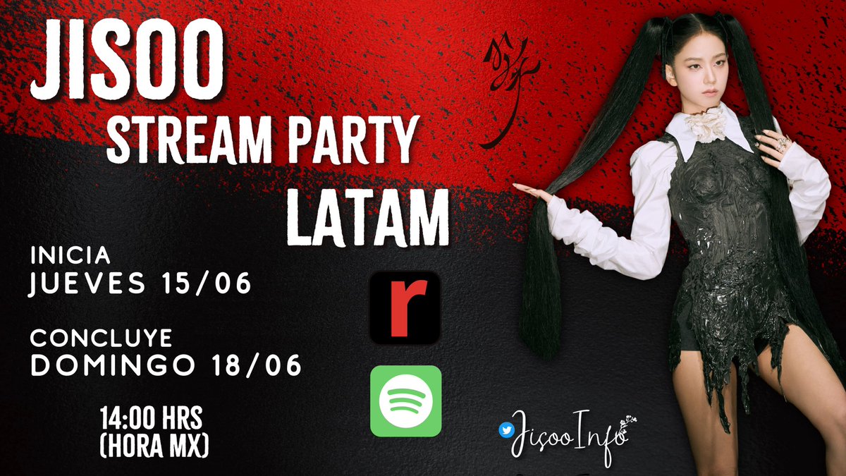 JisooInfo's tweet photo. 🔥📣 A T E N C I Ó N~L A T A M 📣🔥

🌹JISOO🌹
STREAM PARTY x LATAM 

🗓️ 15/06/23
⏰ 14:00 (hora MX)
🥇Kit Álbum ME 
🥈Álbum Red ME
🥉TAG Álbum ME
📦🌎(incluyen envío)

https://t.co/izF59IbkUr

Podrán participar de cualquier país de Latinoamérica
🇦🇷🇲🇽🇸🇻🇨🇴🇨🇷🇨🇱🇬🇹🇻🇪🇩🇴
🇪🇨🇭🇳🇳🇮🇵🇦🇵🇪🇵🇾🇺🇾🇧🇴🇧🇷 

ALWAYS HERE FOR JISOO
#7YearsWithJISOO
#JISOO #FLOWER #AllEyesOnMe #꽃 #7YearsWithJISOO