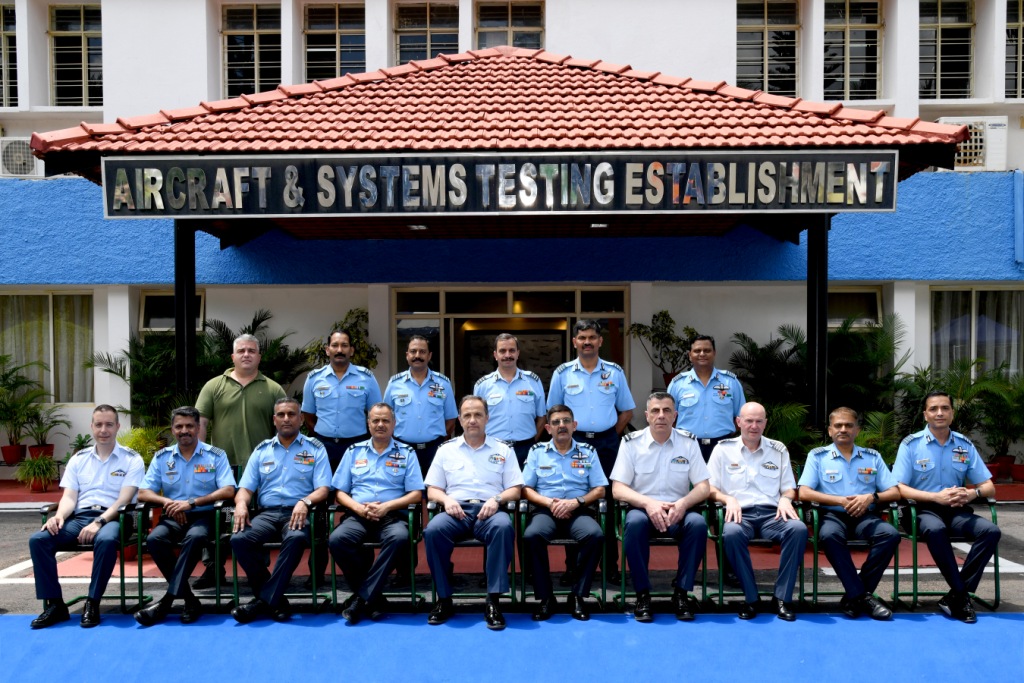 IAFTPS's tweet photo. Visit of Chief of Air Staff Hellenic Air Force
Lt Gen Themistoklis Bourolias #CAS Chief of Hellenic Air Force visited ASTE on 13th June. He interacted with senior functionaries and Test Crew at ASTE. The delegation was conducted around the Establishment and #IAFTPS https://t.co/mHIjjCQ4y6