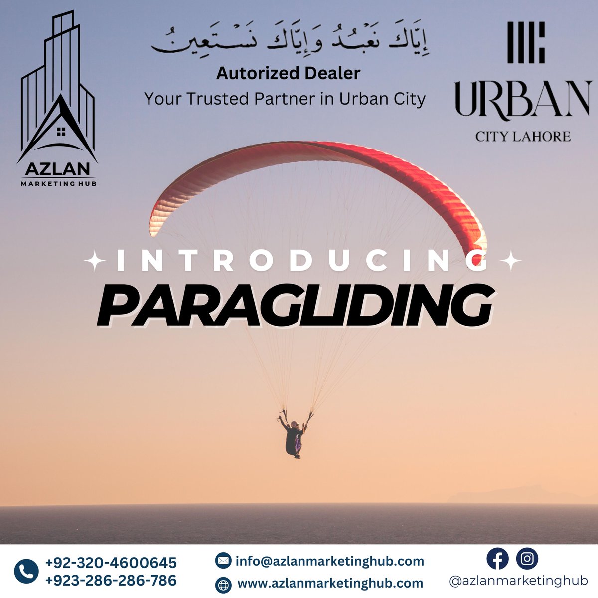 Introducing Urban City's exhilarating Paragliding experience! Azlan Marketing Hub, your trusted partner in finding your dream property. 🪂🌇💼 #Paragliding #UrbanCity #PropertyInvestment #DreamProperty #AdrenalineRush #ExploreUrbanCity #ThrillingExperience #AzlanMarketingHub