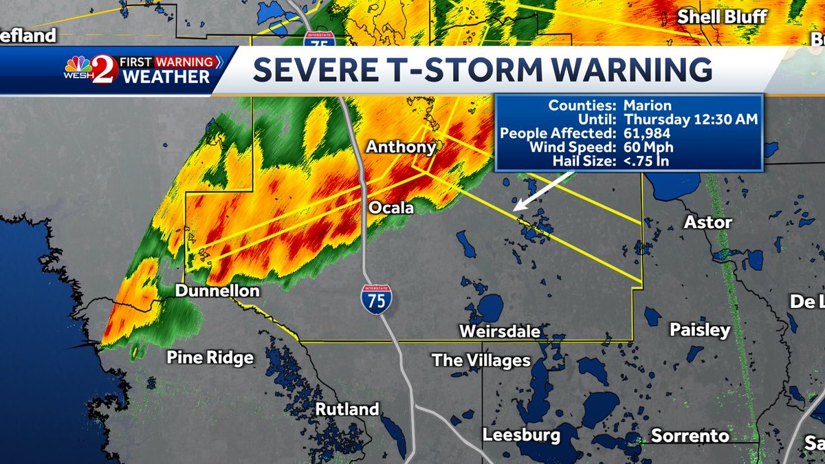 Kellianne Klass WESH on Twitter "We're still tracking the Severe