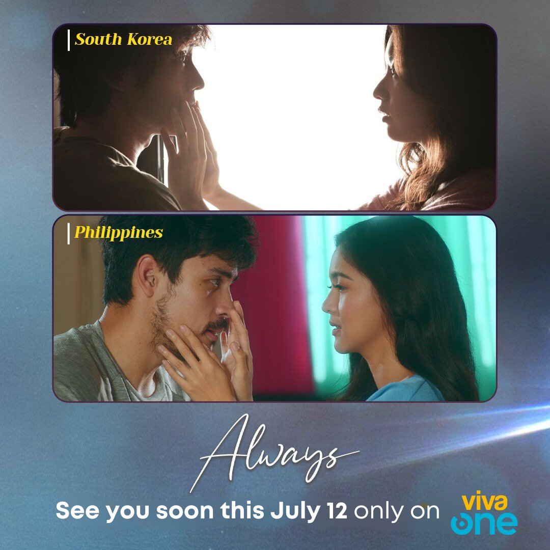 VivaOnePH's tweet photo. South Korea or Philippines, ALWAYS pakikiligin!

 'ALWAYS'. Starring Kim Chiu and Xian Lim! Directed by Dado Lumibao.

JULY 12 on Viva One!

*Exclusive outside SEA

Always  👉https://t.co/1V34Z2SmEn

#AlwaysMovie
#AlwaysKimXi
#KimXiIsBack https://t.co/5gDdUDjWor