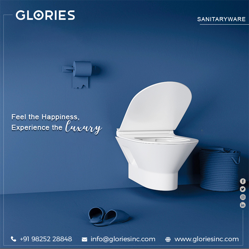 Feel the Happiness, Experience the luxury #sanitaryware #interior #interiordesign #brand #architecture #luxurydesign #bathroom #bathroomdesign #bathware #ceramic #home #homedecore #homedesign #design #lifestyle #washbasin #basin #export #glories #morbi #gujarat #india