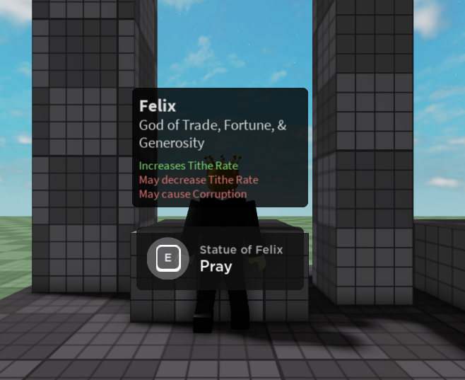 BioRustStudios's tweet photo. An info dialog for a statue in our upcoming game. More to come on this game soon enough. #Roblox #RobloxDev #GameDev https://t.co/zm0WVzdFzb
